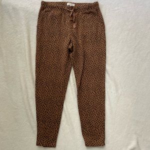 Loft Lou & Grey Leopard Print Terry Sweatpants M